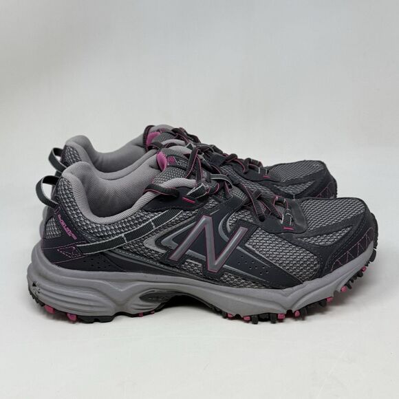 New Balance 411v2 All Terrain Shoes Womens 9 D Wide Gray Running Trail Sneakers - Picture 1 of 15